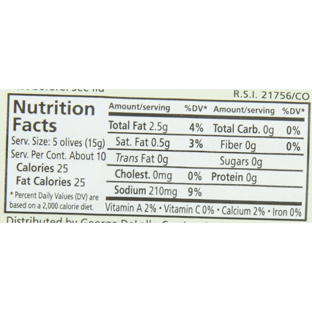 De Lallo Stuffed Manzanilla Olives (12x5.75 Oz)