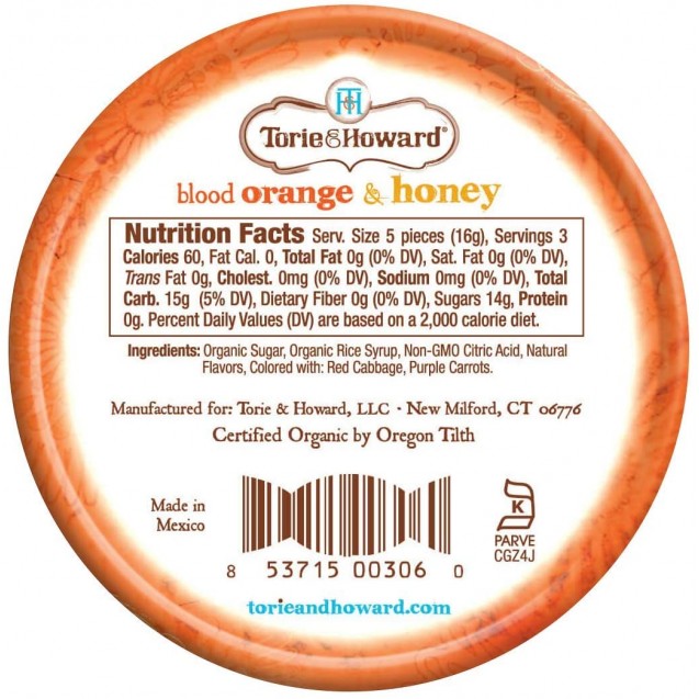 Torrie & Howard Orng/Honey Hrd Cdy (8x2OZ )