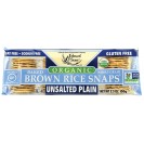 Edward & Sons Plain Unsalted Brown Rice Snaps (12x3.5 Oz)