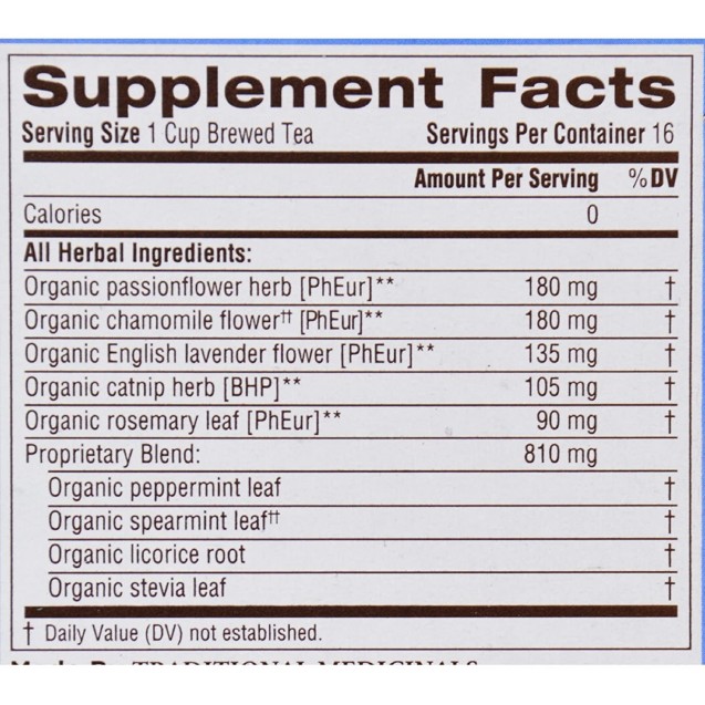 Traditional Medicinals Easy Now Herb Tea (6x16 Bag)